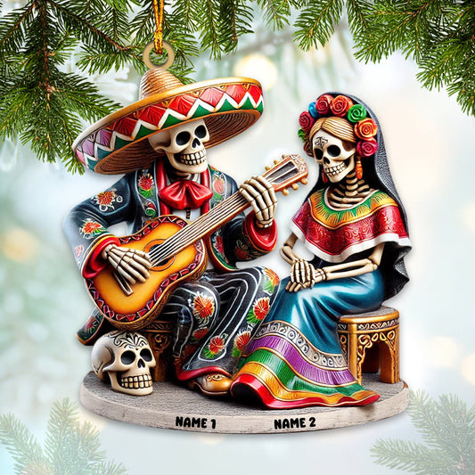 Joycorners Dia De Los Muertos Home Decor Christmas Ornament, Personalized Ornament 2D Flat LM2211