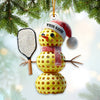 Joycorners Custom Name Pickle Ball Ornament, Christmas Gift Decoration 2D Flat LM2111