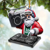 Joycorners Santa DJ Ornament, Personalized Ornament 2D Flat LM2211