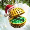 Joycorners Custom Name Pickle Ball Ornament, Pickle Ball Love Christmas Decoration 2D Flat LM2111