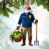 Joycorners Farmer Santa Home Decor Christmas Ornament, Personalized Ornament 2D Flat LM2211