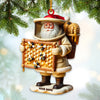 Joycorners Santa Beekeeper Christmas Ornament, Personalized Ornament 2D Flat LM2211