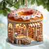Joycorners Custom Name Bakery Ornament, Christmas Decoration for Bakery Shop 2D Flat LM2211
