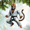 Joycorners Custom Name Jiu Jutsu Tiger Ornament, Jiu Jutsu Christmas Gift 2D Flat LM2211