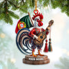 Joycorners Custom Name Portugal Ornament, Portuguese Christmas Gift 2D Flat LM2111