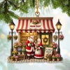 Joycorners Custom Name Flower Shop Ornament, Flower Shop Christmas Decoration 2D Flat LM2111