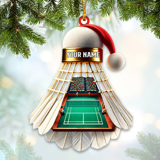 Joycorners Christmas Shuttlecock Home Decor Christmas Ornament, Personalized Ornament 2D Flat LM2211