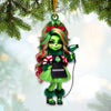 Joycorners Custom Name Hairdresser Ornament, Hair Salon Christmas Decoration 2D Flat LM2111
