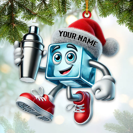 Joycorners Christmas Ice Home Decor Christmas Ornament, Personalized Ornament 2D Flat LM2211