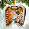 Joycorners Custom Name Dentist Ornament, Dentist Christmas Gifts 2D Flat LM2211