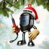 Joycorners Custom Name Welder Ornament, Welder Christmas Gift 2D Flat LM2211