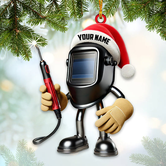 Joycorners Custom Name Welder Ornament, Welder Christmas Gift 2D Flat LM2211