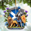 Joycorners Custom Name Scotland Ornament, Christmas Gift for Scotland Loverss 2D Flat LM2111