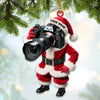 Joycorners Custom Name Photographer Santa Ornament, Photographer Christmas Gift Decoration16 2D Flat LM2111