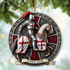 Joycorners Custom Name England Ornament, Christmas Gift for England Lover2 2D Flat LM2211