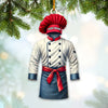 Joycorners Chef Outfit Ornament, Personalized Ornament 2D Flat LM2211