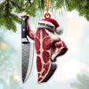 Joycorners Beef Christmas Ornament, Personalized Ornament 2D Flat LM2211