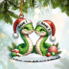 Joycorners Custom Name Christmas Couple Ornament, Lover Christmas Gift 2D Flat LM2111