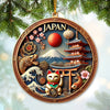 Joycorners Custom Name Ornament, Japan Design 2D Flat LM2211