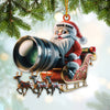Joycorners Photographer Santa Coming Christmas Home Decor Christmas Ornament, Personalized Ornament 2D Flat LM2211