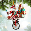 Joycorners Santa Circus Home Decor Christmas Ornament, Personalized Ornament 2D Flat LM2211