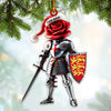 Joycorners Custom Name England Knight Ornament, England Lover Christmas Gift 2D Flat LM2111
