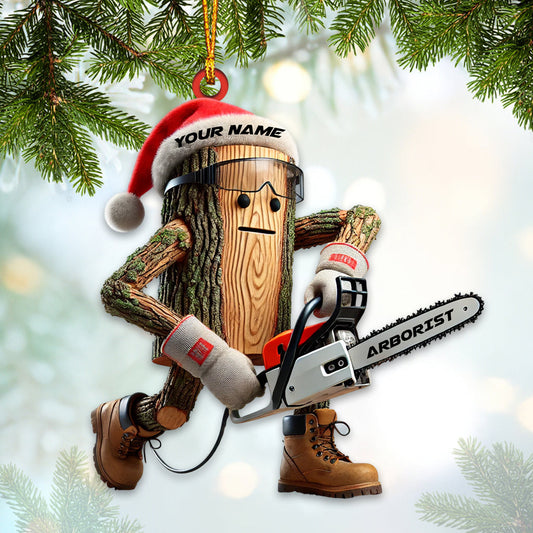 Joycorners Santa Carpenter Home Decor Christmas Ornament, Personalized Ornament 2D Flat LM2211