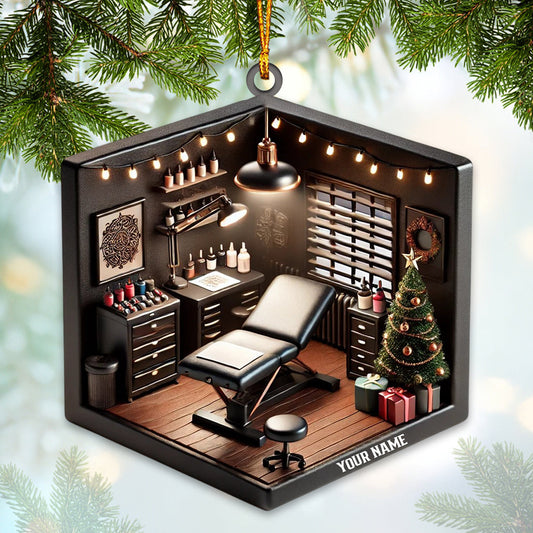 Joycorners Salon Decor Christmas Ornament, Personalized Ornament 2D Flat LM2211