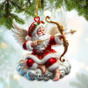 Joycorners Santa Cupid Christmas Home Decor Christmas Ornament, Personalized Ornament 2D Flat LM2211