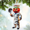 Joycorners Custom Name Chef Ornament, Christmas Gift for Cooking Lover54 2D Flat LM2111