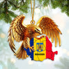 Joycorners Romania Ornament, Personalized Ornament 2D Flat LM2211