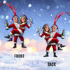 Joycorners Custom Name and Photo Couple Ornament, Couple Christmas Gift 2D Flat LM2111