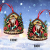 Joycorners Custom Name Gardener Santa Ornament, Christmas Gift for Gardener 2D Flat LM2111