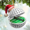 Joycorners Custom Name Pickle Ball Ornament, Pickle Ball Love Christmas Decoration 2D Flat LM2111