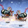 Joycorners Photographer Santa Coming Christmas Home Decor Christmas Ornament, Personalized Ornament 2D Flat LM2211