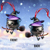 Joycorners Custom Name Witch Ornament, Christmas Gift Ornament 2D Flat LM2111