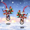 Joycorners Santa Circus Home Decor Christmas Ornament, Personalized Ornament 2D Flat LM2211