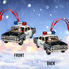 Joycorners Santa Driver Police Car Christmas Ornament, Personalized Ornament 2D Flat LM2211