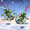 Joycorners Custom Name Skiing Ornament, Skiing Lover Christmas Gift 2D Flat LM2111