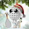 Joycorners Custom Name Pickle Ball Ornament, Christmas Gift Decoration41 2D Flat LM2111