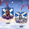 Joycorners Scotland Flag And Lion Ornament 2D Flat LM2211