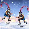 Joycorners Wrestler Santa Home Decor Christmas Ornament, Personalized Ornament 2D Flat LM2211