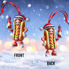 Joycorners Hotdog Home Decor Christmas Ornament, Personalized Ornament 2D Flat LM2211