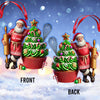 Joycorners Santa Makes Cakes Christmas Ornament, Personalized Ornament 2D Flat LM2211