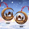 Joycorners Custom Name Piano Santa Ornament, Christmas Gift Decoration 2D Flat LM2111