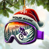 Joycorners Custom Name Winter Snow Ornament, Christmas Gift Decoration 2D Flat LM2111