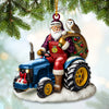 Joycorners Custom Name Santa FFA Ornament, Christmas Gift Decoration 2D Flat LM2111