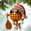 Joycorners Custom Name Pickle Ball Ornament, Christmas Gift Decoration41 2D Flat LM2111
