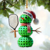 Joycorners Custom Name Pickle Ball Ornament, Christmas Gift Decoration 2D Flat LM2111