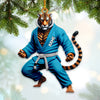 Joycorners Custom Name Jiu Jutsu Tiger Ornament, Jiu Jutsu Christmas Gift 2D Flat LM2211